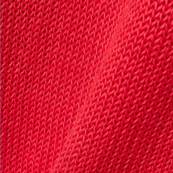 B SIDES “Lind” 100% Italian Linen Knit Red Crewneck Sweater in Geranium sz SMALL - Picture 11 of 11